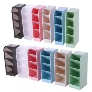 화장품 정리대 화장대 보관함 수납 정리 퍼프 면봉 빗 브러쉬 꽂이 립스틱 보관 트레이 통