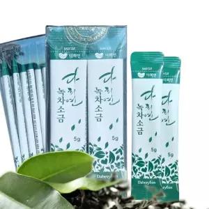 5g 다희연 잎차 소금 제주도 20포 녹차소금 응융 x 천일염