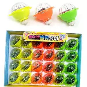 불빛 팽이 어린이용 빙글빙글 선물용 장난감 팽이 회전 놀이 발광 생일