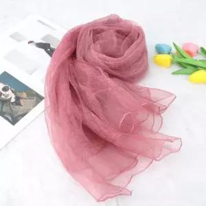 코코비치 실크 스카프 롱 여름 여자 봄 얇은 머플러