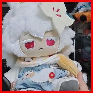 20CM 쿠키런 킹덤 게임 화이트 릴리 귀여운 봉제 인형 바디 드레스업 장난감 피규어 성인 및 어린이 선물