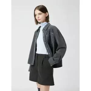 [CC콜렉트](타임스퀘어점패션관)자수 포인트 코듀로이 셔츠_C254MSC036