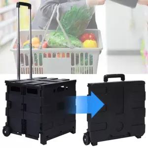 대형 카트 접이식 시장 장바구니캐리어 손수레 마트 폴딩