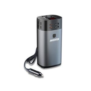 200W 차량용 호환 AC 전원 인버터 DC12V AC110V/AC220V 변환기 USBC PD30W QC3.0 급속 충전 포트 어댑터