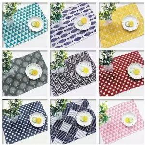 북유럽풍 천 예쁜 테이블 플레이팅 냅킨 매트 테이블세팅 신혼부부