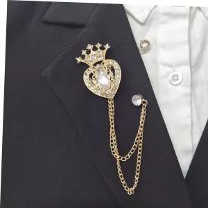 귀걸이 왕관 하트 빅큐빅 브로치 아이돌 무대의상 소품