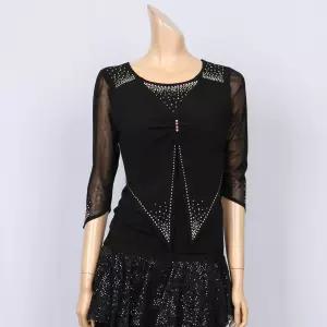 노브패리스 MIS3241 베스트 칠부 티셔츠 66에서99 라틴 밸리 라인 라틴 모던 사교 웰빙 여자 