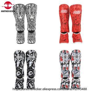 무에타이 정강이 보호대 남녀 MMA 훈련 킥복싱 스트라이킹 스파링 다리 발등 기능 포함