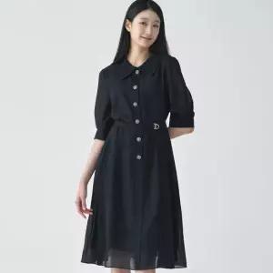 [지센] 여성 사이드 플리츠 플레어 원피스 LFOPO592_NA