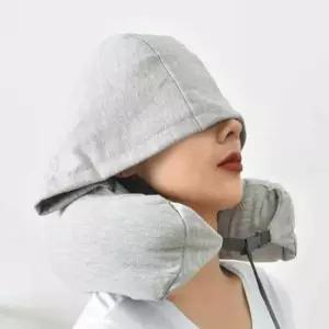 [CAR] 후드 목쿠션 기내용 사무실 편한 목베개 눈가리개