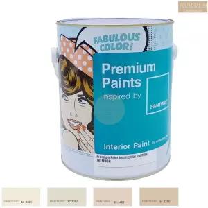 팬톤 벽지 위에 바르는 아이보리 페인트 4L 반광 걸레받이 몰딩 방문