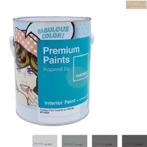 팬톤 벽지 위에 바르는 회색 페인트 4L 반광 그레이 걸레받이 몰딩 방문