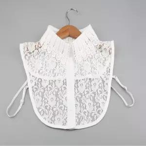 여성 페이크카라 자수 레이스 레이어드 넥카라 펀칭 gcU3+4dWA