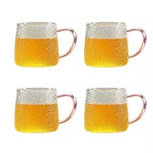 북대사글라스 유리머그컵 LC203D 핑크손잡이