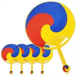 [문구] 왕부채 태극 문양 28cm 휴대용 손선풍기 여름용 접이식 부채