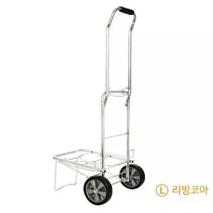 크롬도금 접이식 핸드 카트 M시장 이동식 카트기 핸디 쇼핑 운반용 캐리어