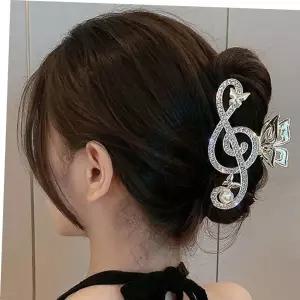 올림머리집게핀 올림 반묶음 긴 머리 헤어 큐빅 포인트 왕 집게 핀