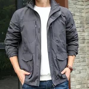 간절기 남성 점퍼 야외 아우터 활동 남성 캐주얼 점퍼 야상 폴리에스터 바람막이 데일리 오버핏 자켓 가을