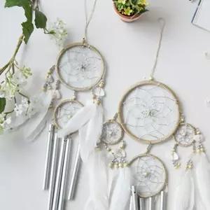 소리가 나는 뉴트럴 도어벨 대 특대 랜덤 뜨개 인도 링 마크라메 인디언부적 도어벨