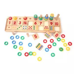 알록달록 숫자놀이 원목 수학 교구 수세기 초등선물 수블럭 방과후교실 어린이장난감