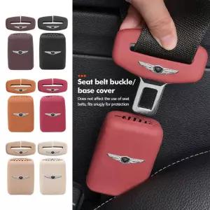 자동차 좌석 벨트 보호 실리콘 버클 클립 커버 GENESIS Coupe EQ900 G70 G80 G90 GV60 GV70 GV80 2023