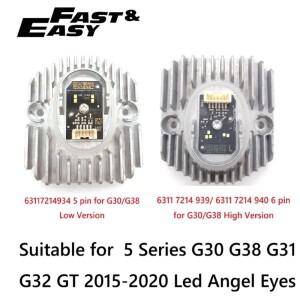 애프터마켓 신품 63117214934 LED 엔젤 아이 DRL 모듈 5 시리즈 G30 F90 M5 G31 G38 G32GT 2015-2020용