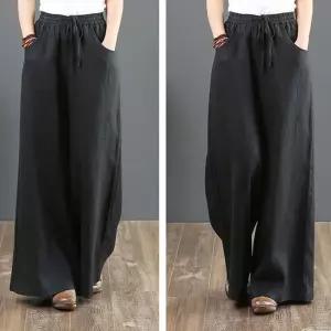 허리밴딩 하이웨스트 핀턱 플리츠배기 편한 통 키작녀 와이드핏 [fE97D86]