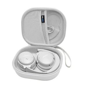 [미국배송] 보스 QC 울트라 콰이어트컴포트 35 II 45 SE 오버 이어 무선 노이즈 캔슬링 헤드폰과 호환되는 DR-AMIU 헤드폰 케이스 흰색 여행용 보관 가방