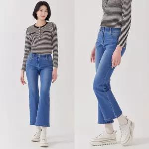 지센 여성 봄 청바지 스판 부츠컷 데님팬츠 LCDPP221