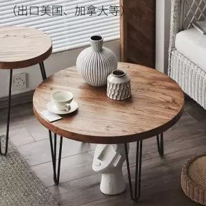 빈티지 원목 원형 라운드 탁자 다이닝 테이블 사이드 상판