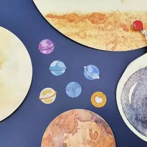 [에이치플러스몰]ZF 스티커 100p 행성