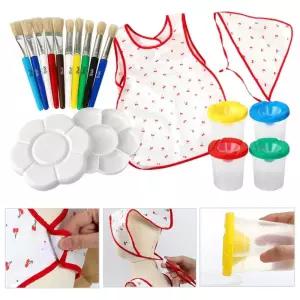 엄마표 유아 앞치마 물감 미술놀이 도구set 유아미술 아동미술 창의미술 추천