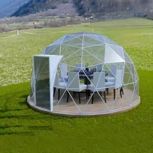 투명돔하우스 투명지오돔 글램핑텐트 캠핑쉘터 가든하우스 야외파빌리온
