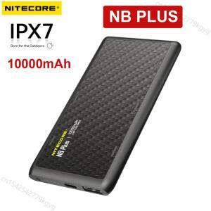 NITECORE NB Plus 보조베터리 10000mAh 보조베터리 IPX7 방수 22.5W USB-C 스마트폰 야외용 고속 충전 QC3.