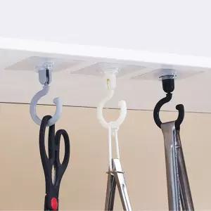 부착형 플라스틱 회전 고리 천정고리 부착고리 천장고리 천장행거 벽걸이