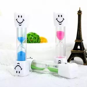 미소 덴탈 3분 아이 양치 시간 습관 모래시계 타이머 모래시계 3분모래시계