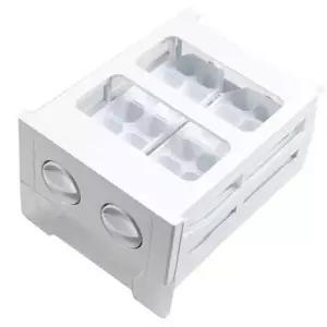 냉장고 회전 얼음 트레이 통 틀 크림색 냉동실 유백색 반자동 제빙기