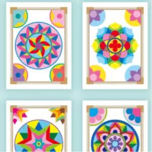 시니어 어르신 색칠도안 만다라 색칠하기 컬러링북 취미키트 시니어취미 아기