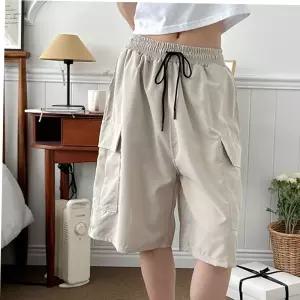 여성카고반바지 카고 5부 여자 반바지 여름 데일리 쿨 캐주얼 팬츠