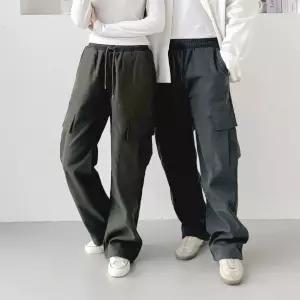 립스톱 남녀 기모 카고 스트링 와이드바지 SD-1004544 [ARV5126]