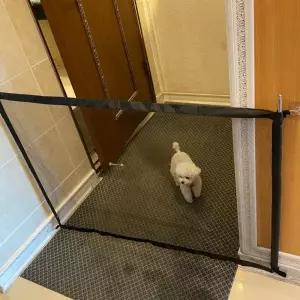 쉬스즈 강아지 울타리 안전문 투명 아기펜스 그물 소형