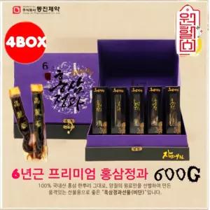 4BOX 동진제약 6년근 프리미엄 홍삼정과 900g 4박스