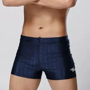 샤크 3부 남성 실내 수영복(XL) (네이비)/사각 수영복 남자 수영장 강습용 스윔수트