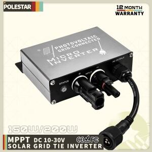 가정용 PV 시스템용 미니 그리드 연결형 180 265VAC 태양광 마이크로 인버터 150W/200W, MPPT 기능, IP45