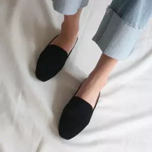 스웨이드 블로퍼 여자 구두슬리퍼 빅사이즈 사무실뮬 사무실슬리퍼