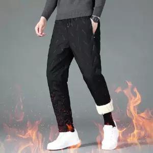 남녀공용 양털 기모팬츠 허리밴딩 겨울 외출바지 남자편한바지