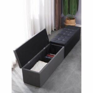 정리함 수납함 수납스툴 긴의자 보라색 벨벳 현관 라탄의자 150x40x40 핑크 120