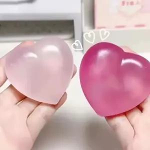 색변화 하트 말랑이 슬랑이 슬라임 쫀득볼 스트레스볼 타바 스퀴시 마시멜로우 커플 우정 선물