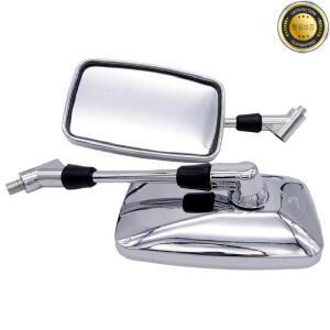 1쌍 범용 10mm 핸들바 오토바이 백미러 사이드 액세서리 혼다 스즈키 야마하 가와사키용