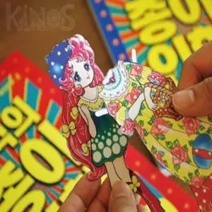 iRho 추억의 종이 인형 6 연분홍 장난감인형